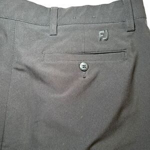 FootJoy Golf Shorts Men's Waist Size 35 Black Classic Polyester Spandex Golfcore